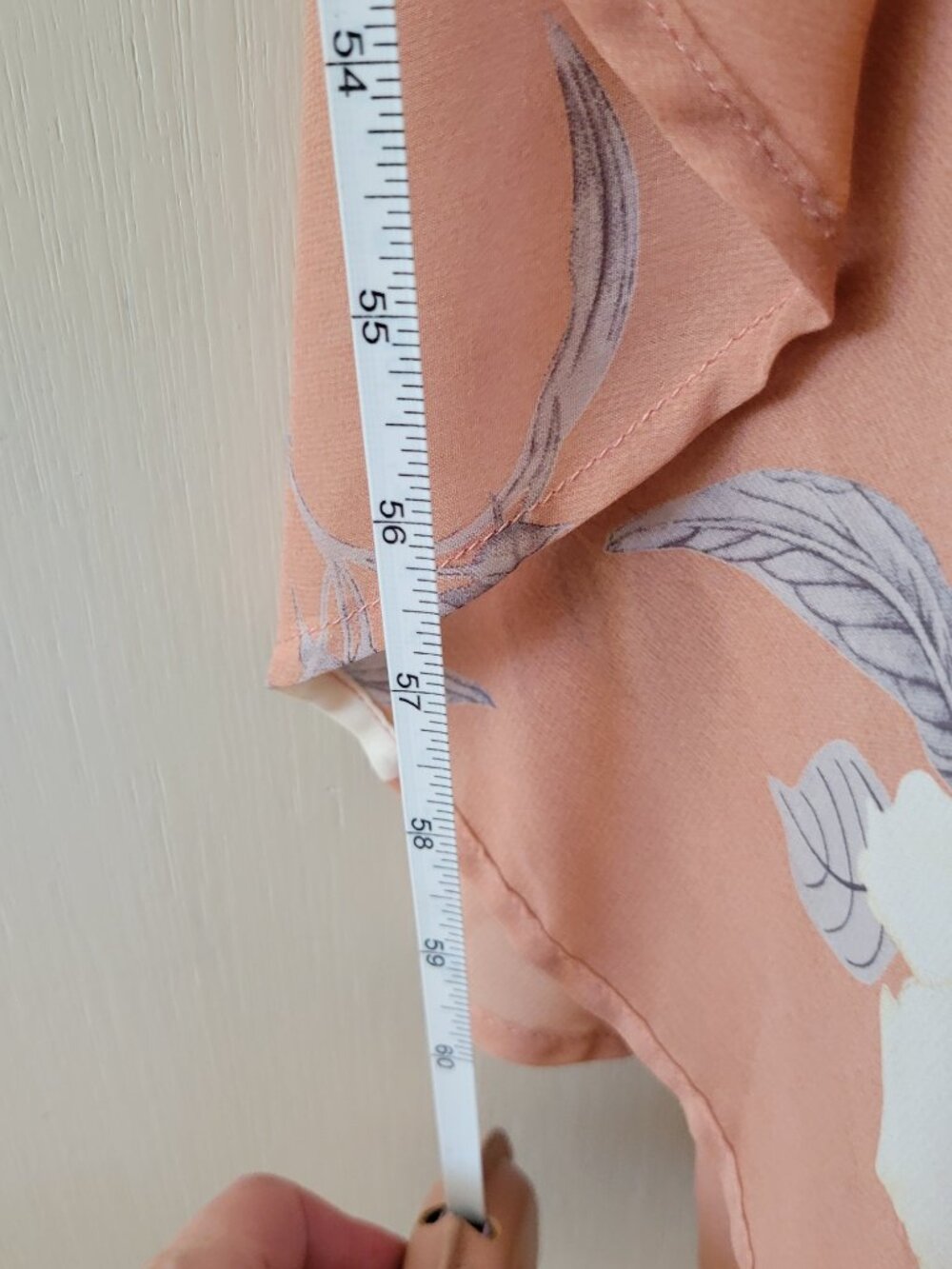 Lulus Blush Pink Floral Wrap Dress Ruffle Strap High Low Romantic Date Night - Picture 8 of 10